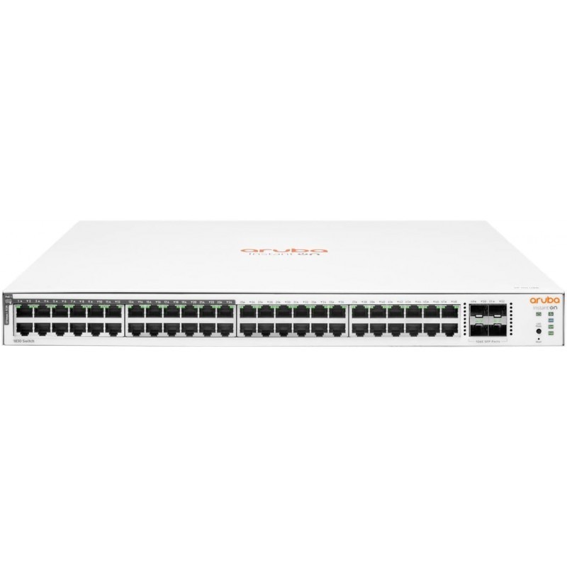 Switch HP Aruba Instant On 1830 48 Puertos 10/100/1000 Mbps PoE 4SFP 1GbE L2 JL815A
