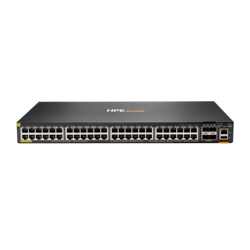 Switch HP Aruba 6200F 48 Puertos 48G 740W 48x 10/100/1000 Mbps 10 Gigabit 4SFP+ PoE L3 JL728A