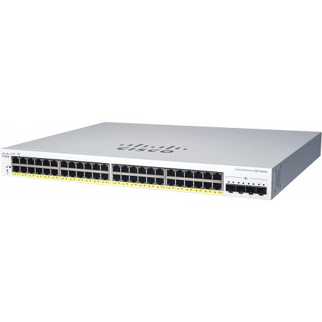 Switch Cisco 48 Puertos 10/100/1000 4sfp Cbs220-48t-4g-na