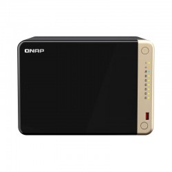 Disco Servidor NAS Qnap 6x10 60TB 6 bahías 5G/2.5G/1G/100M HDMI 2.0 TS-664-4G