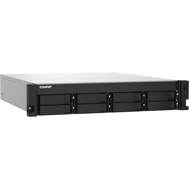 Disco Servidor NAS QNAP 7x16 112TB 8 bahías 4-core 1.7GHz 4GB Lan USB 3.2 Rack TS-832PXU-RP