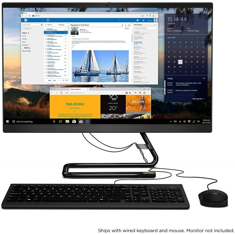 PC All-in-one Lenovo M90A AIO 23.8' FHD i7-12700 1.60GHz 8GB DDR4-3200MHz SODIMM 512GB SSD 11VGS0JG00