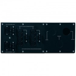 Tablero de bypass APC 230V 100A Entrada y Salida IEC-320 8 C13 2 C19 4U SBP10KRMI4U
