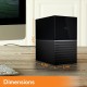 Disco Externo Western Digital My Book Duo 16 TB USB 3.1 G1 3.0 2.0 WDBFBE0160JBK-NESN