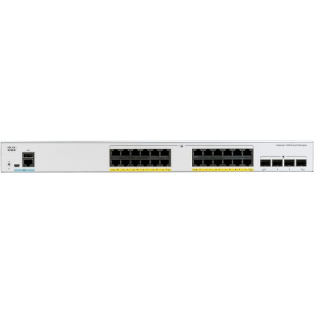 Switch Cisco Catalyst 1000 24 Puertos PoE+ 195W 4 10G SFP+ C1000-24P-4X-L