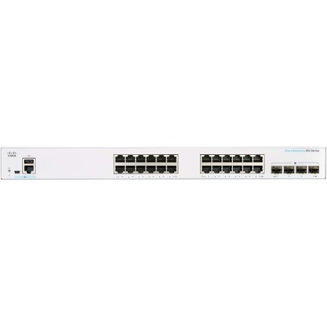 Switch Cisco Business 24 Puertos 10/100/1000Mbps 4SFP CBS350-24T-4G-NA