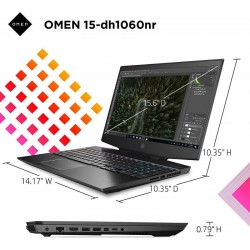 Notebook Gaming HP Omen 15 15.6' FHD 144Hz i7-10750h 2.6Ghz 16GB 512GB SSD + 1TB HDD Nvidia GeForce RTX 2070 Max-Q 8GB GDRR6