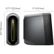 PC Dell Alienware Aurora R10 Ryzen Edition AMD Ryzen 7 5800 3.4GHz 16GB 1TB-SSD +1TB 16GB AMD Radeon RX 6800 XT