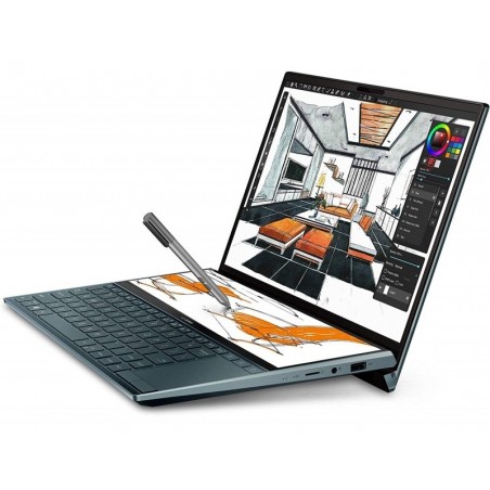 Notebook Asus Zenbook Duo 14 UX481FA 14' FHD IPS 12.6' Touch i7-10510U 1.80Ghz 8GB 1TB SSD