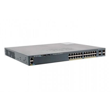 Switch Cisco Catalyst 2960X 24 Puertos GbE PoE+ 4SFP GbE WS-C2960X-24PS-L