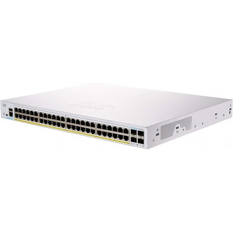 Switch Cisco Business CBS250 48 Puertos 10/100/1000 PoE 370W Rack 10G 4SFP+ CBS250-48P-4X-NA