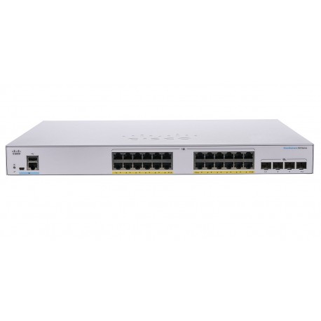 Switch Cisco 24puertos 10/100/1000mbps 4sfp Cbs350-24t-4x-na