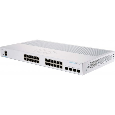 Switch Cisco 24puertos 10/100/1000mbps 4sfp Cbs350-24t-4x-na