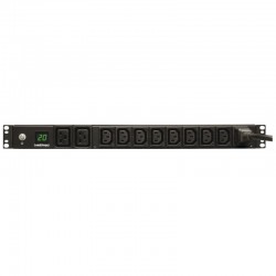 PDU Tripp-Lite Monofásico 3.7kW con Medidor 208V ~ 230V 8 C13 y 2 C19 C20 L6-20P 16A 1U PDUMH20HV