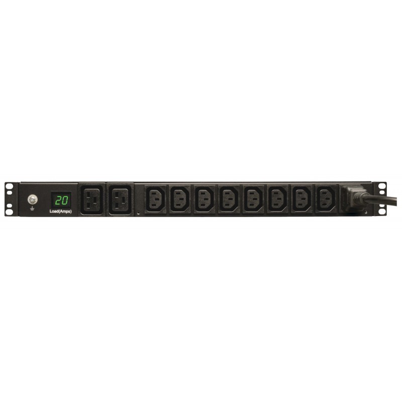 PDU Tripp-Lite Monofásico 3.7kW con Medidor 208V ~ 230V 8 C13 y 2 C19 C20 L6-20P 16A 1U PDUMH20HV