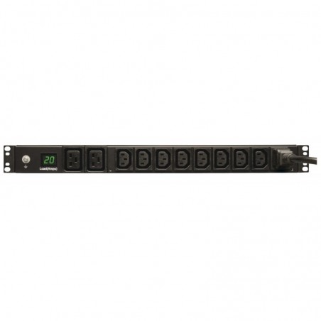 PDU Tripp-Lite Monofásico 3.7kW con Medidor 208V ~ 230V 8 C13 y 2 C19 C20 L6-20P 16A 1U PDUMH20HV