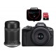 Cámara Canon EOS R50 RF-S LCD 3' 18-45mm F4.5-6.3 IS STM + RF 55-210mm UHD 4K 5811C022AA