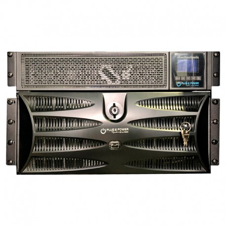 UPS Elise On Line Rack/Tower PLUG & POWER 6000VA/6000W 230V USB RS-232 (DB-9) URT-6K-G2-6U-16B-B