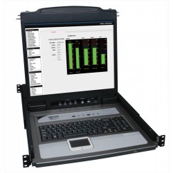 Consola KVM Tripp-Lite rack 1U de 16 puertos LCD 19' B020-U16-19-K