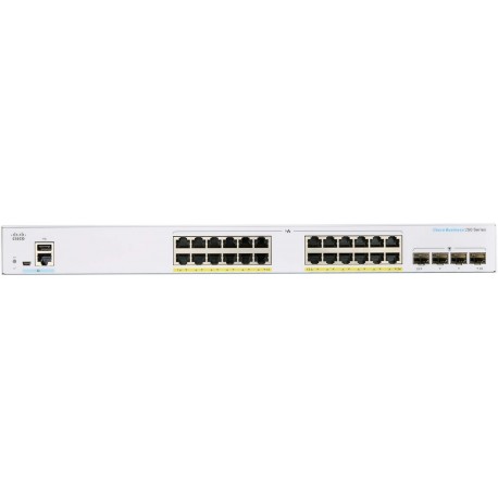 Switch Cisco Business Smart 24 puertos PoE 10/100/1000 4x1G SFP Capa 2 CBS250-24FP-4G-NA