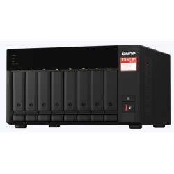 Disco Servidor NAS QNAP TS-873A 8x8 64TB 8 bahías AMD Ryzen V1500B 2.2GHz 5GB Lan 2 2.5G/1G/100M 2 PCIe TS-873A-8G