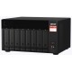 Disco Servidor NAS QNAP 8x8 64TB 8 bahías AMD Ryzen V1500B 2.2GHz 5GB Lan 2 2.5G/1G/100M 2 PCIe TS-873A-8G