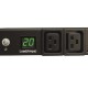 PDU Tripp-Lite Monofásico 3.7kW con Medidor Digital 208V ~ 230V 8 C13 y 2 C19 C20 L6-20P 16A 1U PDUMH20HV