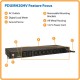 PDU Tripp-Lite Monofásico 3.7kW con Medidor Digital 208V ~ 230V 8 C13 y 2 C19 C20 L6-20P 16A 1U PDUMH20HV