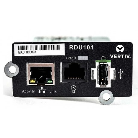 Tarjeta de red Vertiv para SAI GXT5 IntelliSlot 1 x Puertos de red RJ-45 RDU101