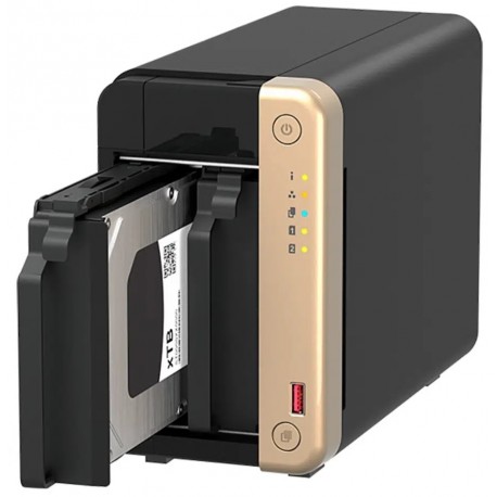 Disco Servidor NAS Qnap 2x10 20TB 2bahías N5095 4C 2.9Ghz 8GB HDMI Lan USB 2.0 TS-264-8G