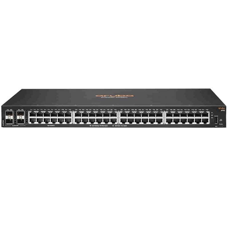 Switch HP Aruba CX 6100 48 Puertos 10/100/1000 Mbps 4sfp L3 JL676A