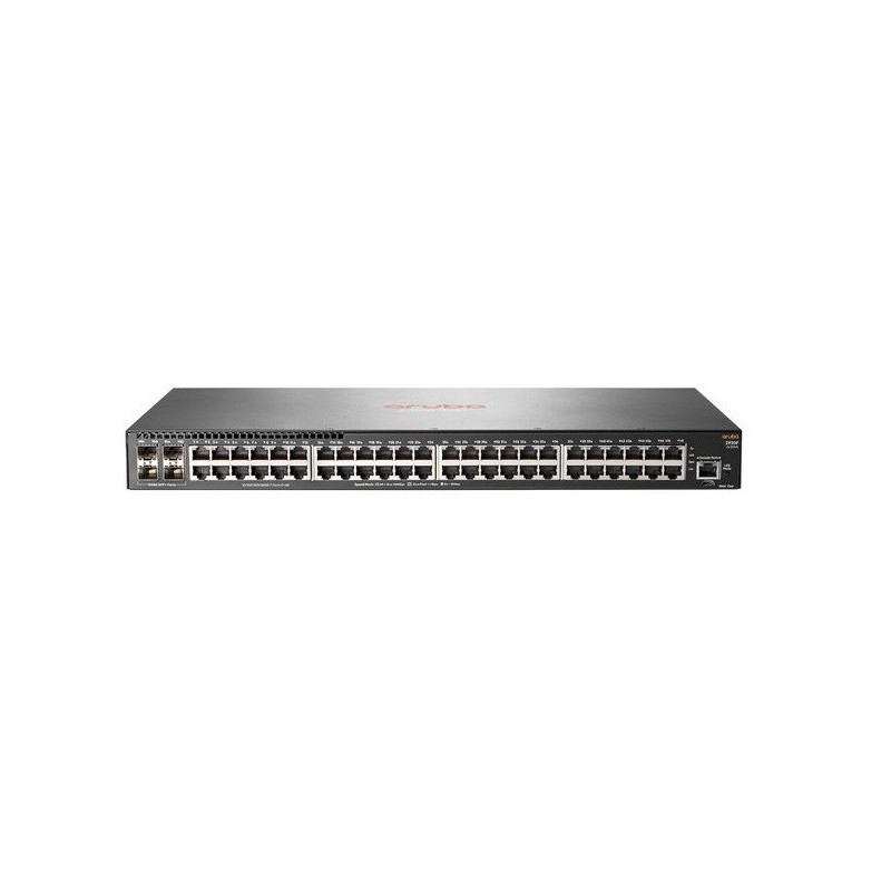 Switch HP Aruba 2930F 48G 48 Puertos 10/100/1000 Mbps 4SFP PoE L3 JL254A