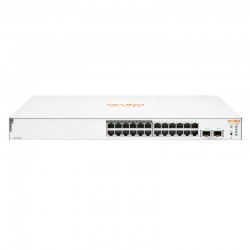Switch HP Aruba Instant On 1830 24 Puertos 10/100/1000 Mbps PoE 2SFP 195W L2 JL813A