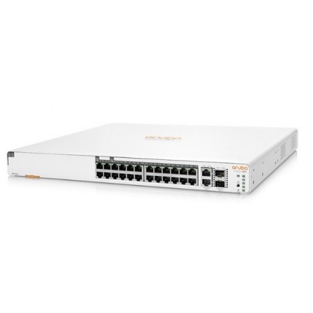 Switch HP Aruba Instant On 1960 24 Puertos 10/100/1000 Mbps PoE 2 XGT 2SFP 370W L2 JL807A
